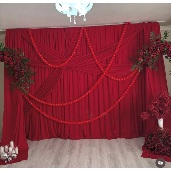 İnci Toplar Kırmızı – 15 Metrelik Set (200 Adet) | Misina ve İğne Hediyeli